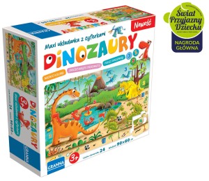 Maxi puzzle DINOZAURY / GRANNA